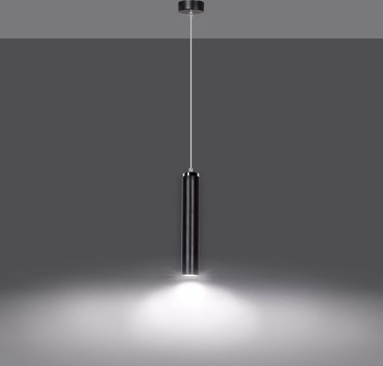 LAMPADA A SOSPENSIONE Emibig 1xGU10 30W LUNA 1 NERA 956/1