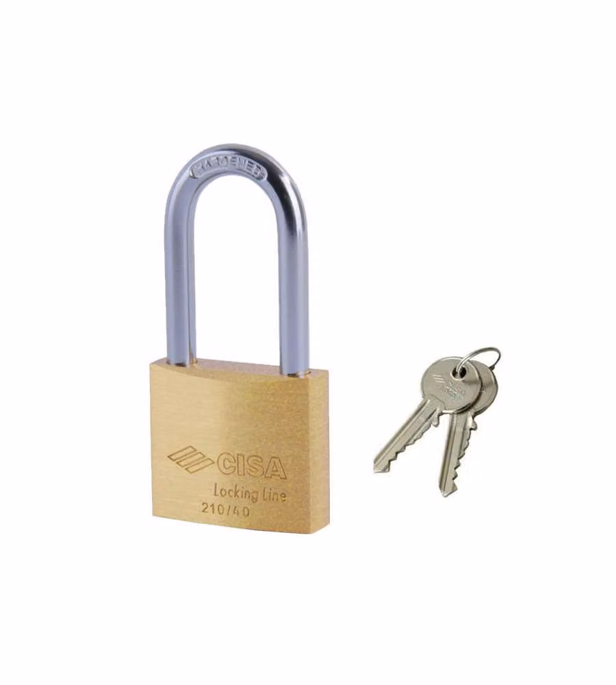 Lucchetto Ottone Mm 30 Arco Lungo    21011 Cisa Ll