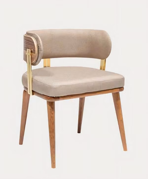 Esszimmerstuhl Braun Beige Holz Zeitlos Elegant Bequem Hochwertig Stilvoll
