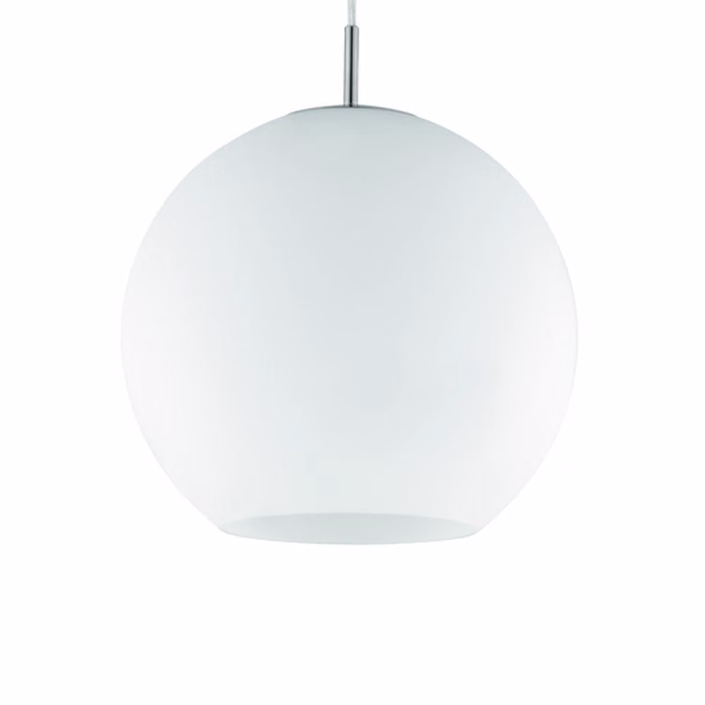 Lampada a sospensione rotonda dimmerabile, Ø 30 cm, vetro opalino bianco, lampada a sospensione per sala da pranzo