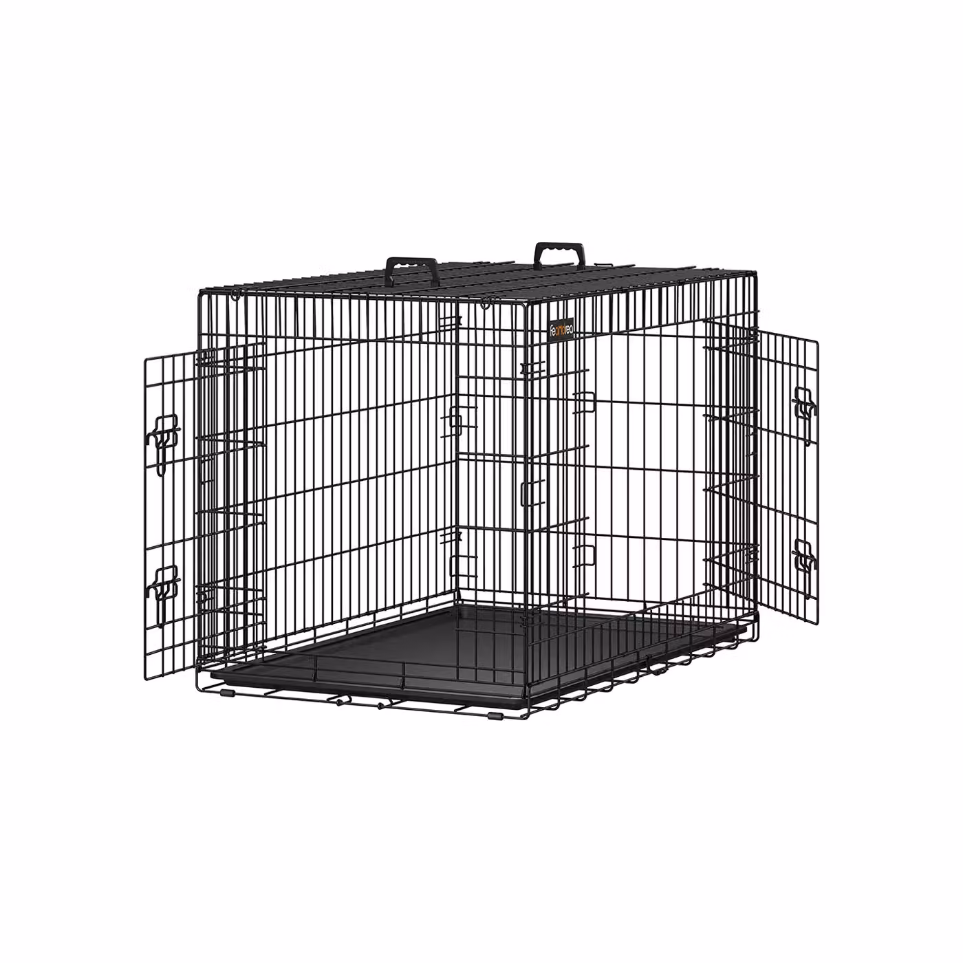 Gabbia per Animali Pieghevole, Nero / 107 x 70 x 77,5 cm
