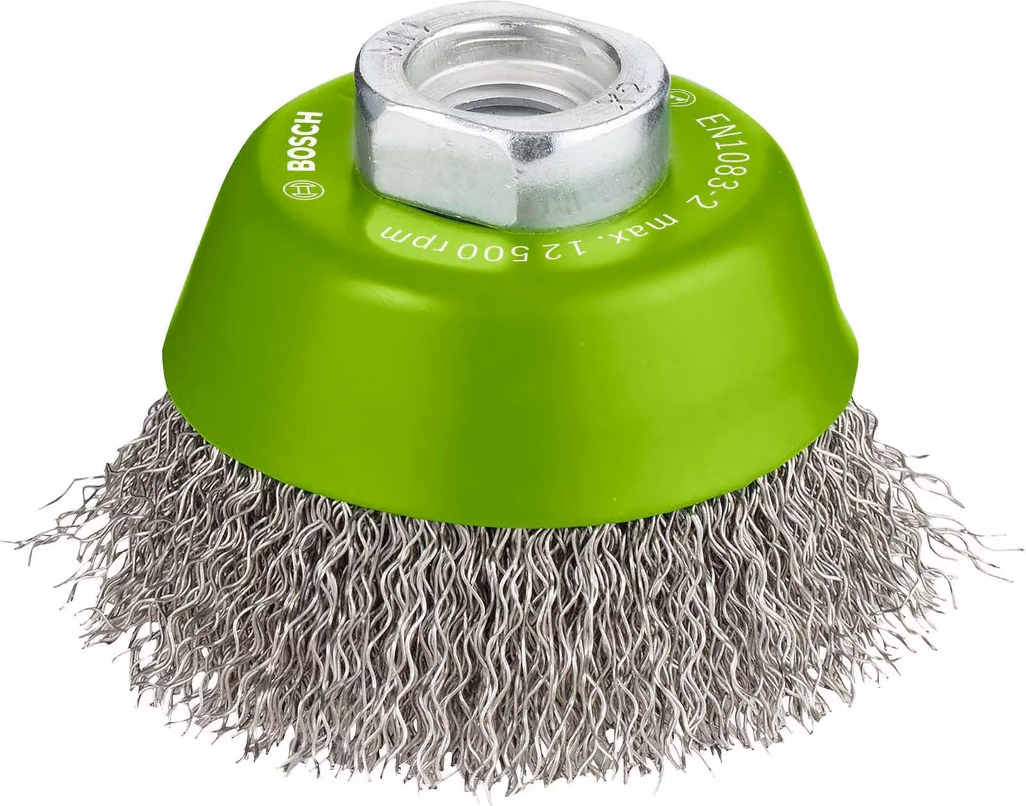 PRO Spazzola a tazza in acciaio inox, 65 x 0,3 mm, filettatura