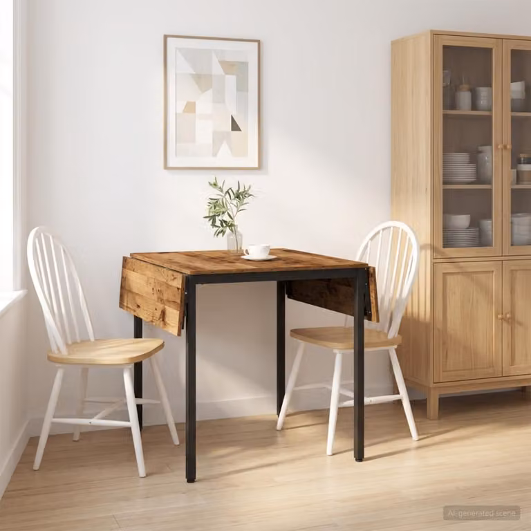 vidaXL Tavolo da Pranzo Estensibile 120 x 81,5 x 75 cm Legno antico