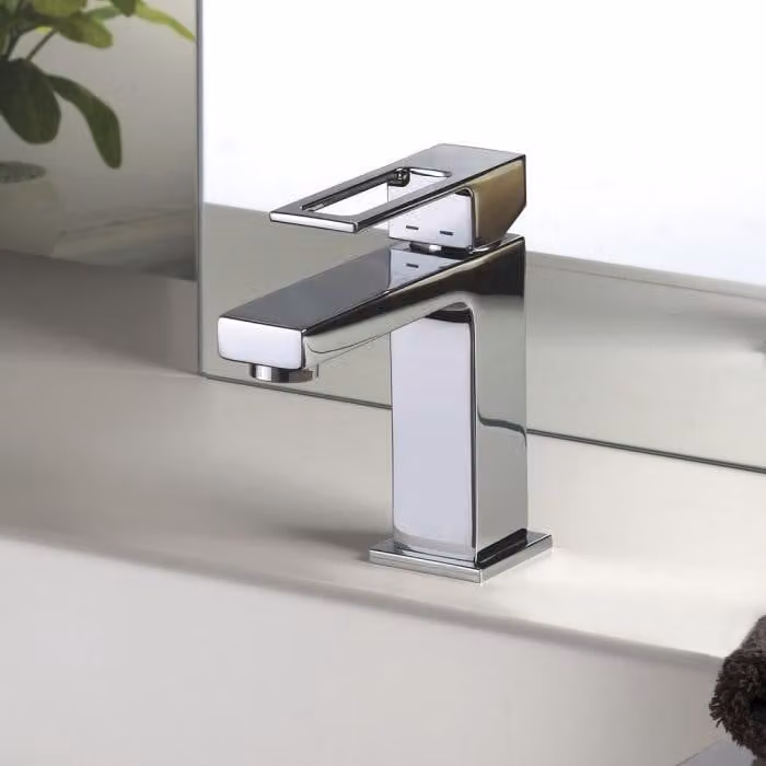 Miscelatore monocomando per lavabo, modello Pure 2.0, completo di gruppo di scarico