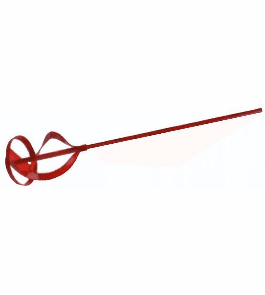 Nespoli Miscelatore a Elica 60x400 mm Rosso in Metallo per Vernici