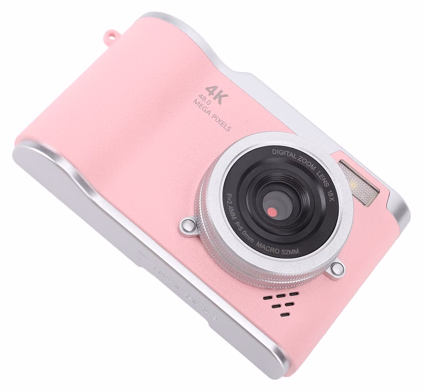 Fotocamera digitale 4K da 48 MP con zoom ottico 18x, autofocus, stabilizzatore d'immagine, schermo da 2,4 pollici e luce d'assistenza integrata. Fotocamera compatta per studenti, ideale per gli spostamenti quotidiani