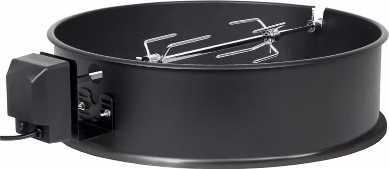 Set spiedo per barbecue BBQ-Toro per barbecue a bollitore Ø 57 cm con corpo barbecue, spiedo, motore e aghi per carne