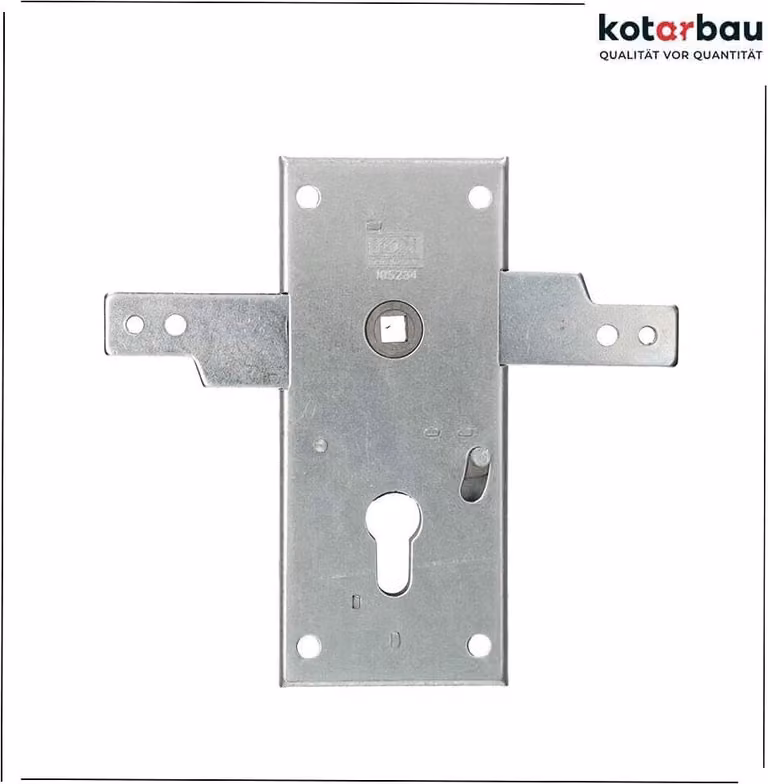 KOTARBAU® Serratura per garage Serratura per porta da garage in acciaio da 60 mm Serratura per porta da garage a cilindro per porte da garage basculanti Scrocco per porte da garage