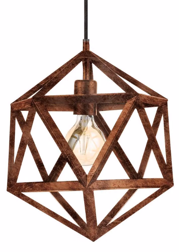 Eglo 49797 Embleton lampada a sospensione Ø 30cm rame antico