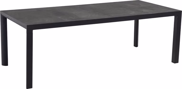 Tavolo - 220x100x74cm - Alluminio - Antracite - Pietra Vetroceramica