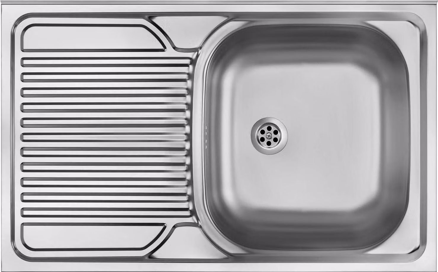 Steel sink 1-bowl with left drainer ZM5 311L