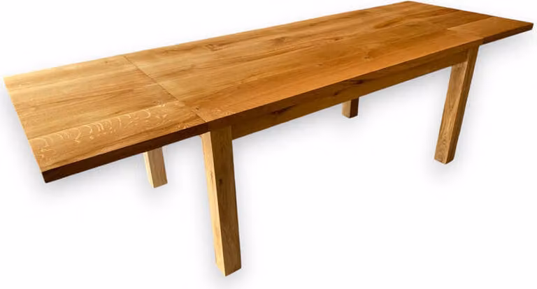 EXTEND Tavolo allungato in rovere massiccio 190x80cm + prolunghe 40cm, tavolo da pranzo, tavolo da soggiorno, tavolo da cucina