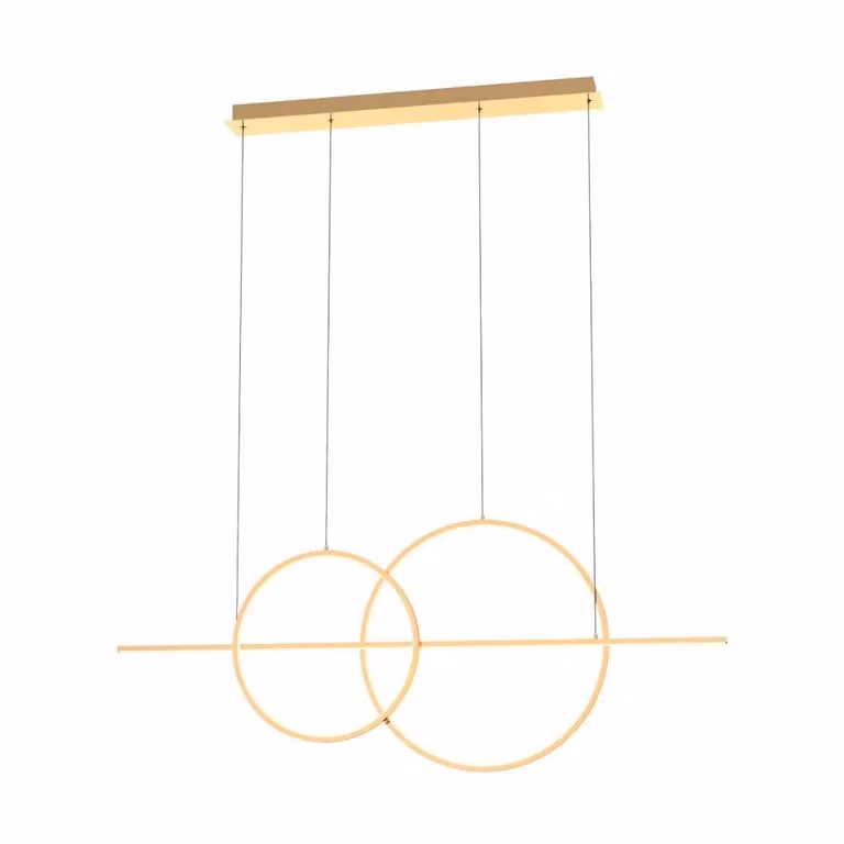 Lampada a sospensione a LED CHOLET, oro francese, 34 W, 2890 lm, metallo, dimensioni: 150 x 110 x 8 cm, IP20, Zuma Line