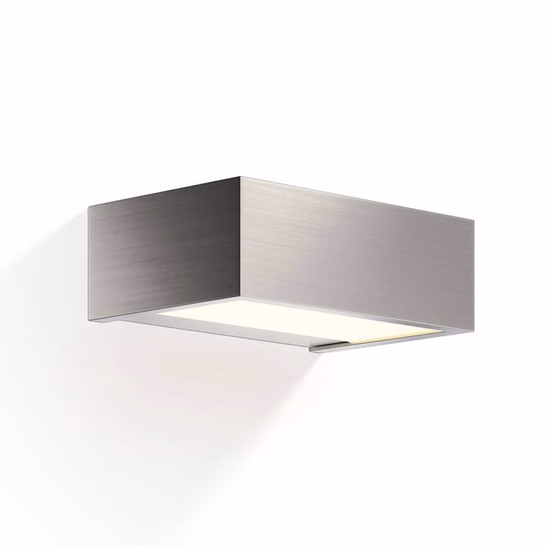 Decor Walther Applique da parete Box N, dimmerabile, Alluminio / Grigio / Zincato, Bagno, Ottone, Moderno, Applique