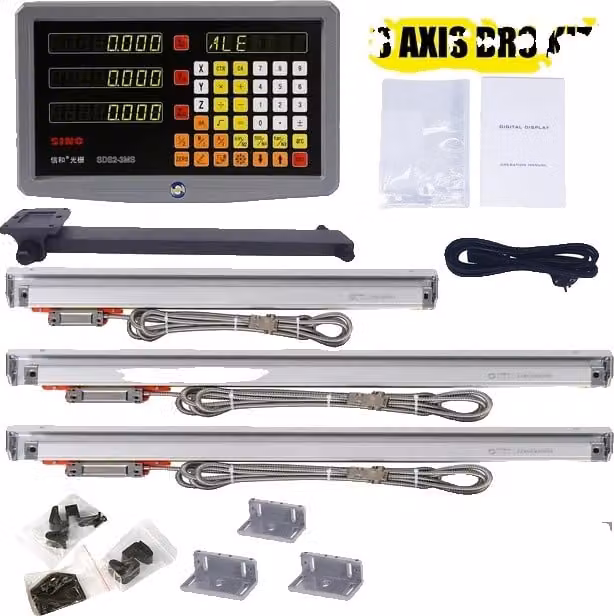 Display digitale, 3 assi, alta risoluzione, set DRO a 3 assi