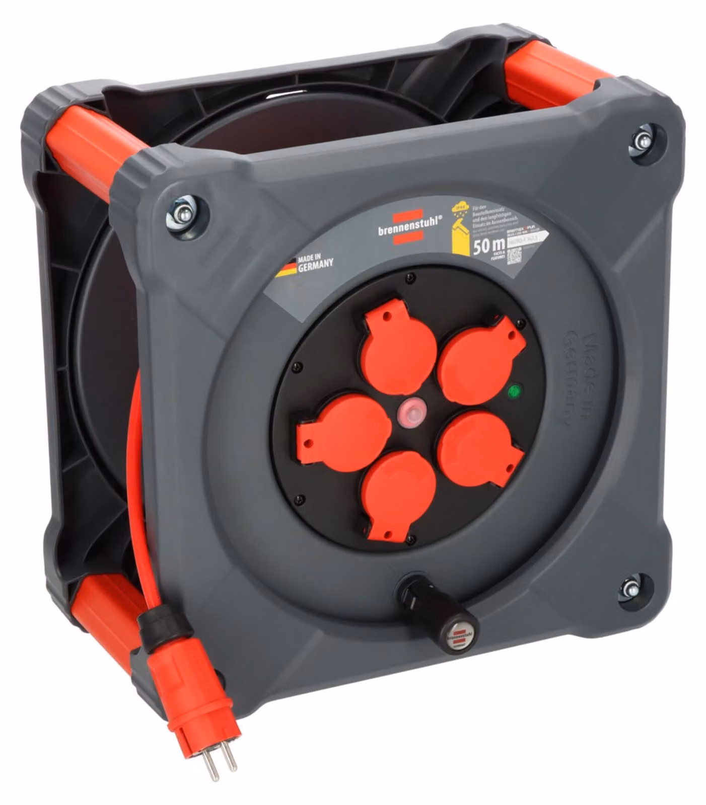 Brennenstuhl Avvolgicavo professionale da cantiere KA 5110 5 IP44, 50 m H07BQ-F 3G1.5