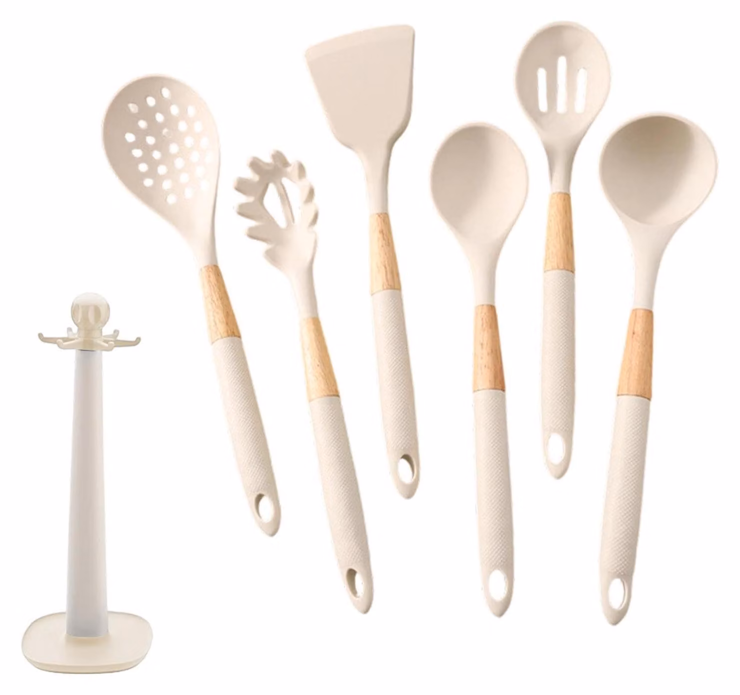 Set di utensili da cucina resistenti al calore, composto da 7 pezzi