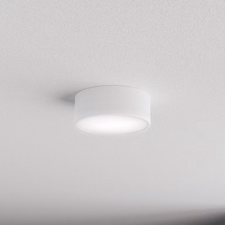 Plafoniera soffitto Cleo TEMAR LIGHTING, dimmerabile, Bianco / Opale, Soggiorno / Sala da pranzo, Moderno, Plafoniera
