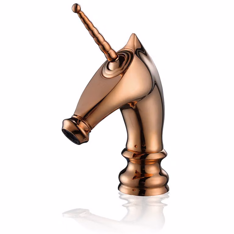 LAUFERI UNICORN miscelatore per lavabo freestanding dorato