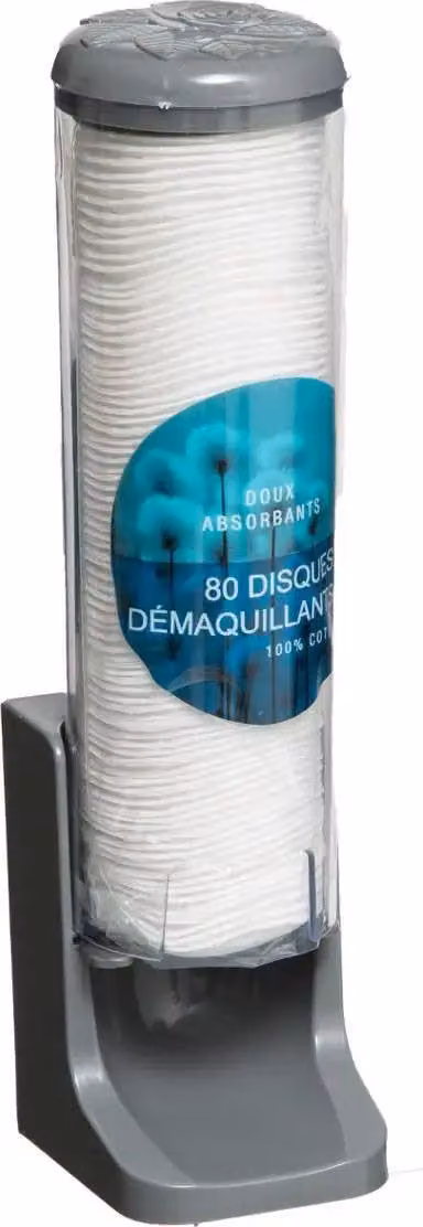 Supporto per pad cosmetici, dispenser