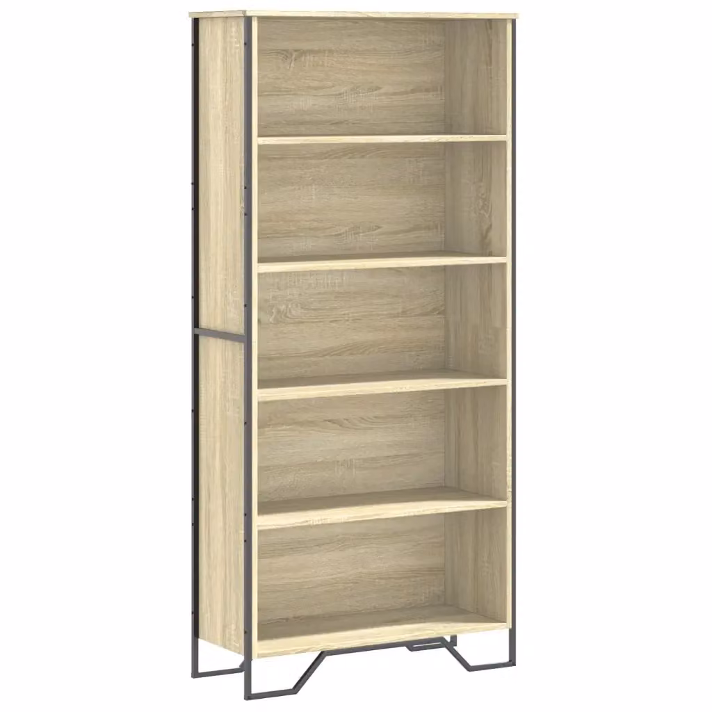 Libreria-Scaffale Design Mania in MDF per Soggiorno, Colore Marrone e Beige, L: 80 cm, P: 31 cm, H: 169 cm – 2