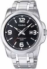 Orologio Casio Collection Silver e Black MTP 1314PD 1AVEF