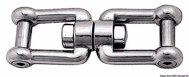 Occhiello/grillo girevole AISI 316 8 mm Osculati 01.438.01