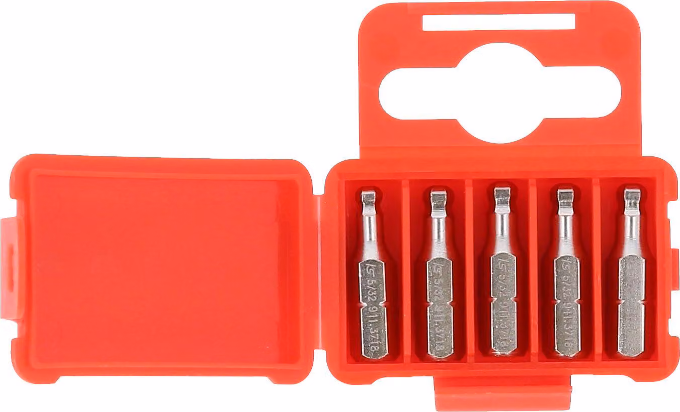 KS TOOLS 1/4" bit esagonale 25 mm testa sferica 5/32" 5-pack - 911.3719