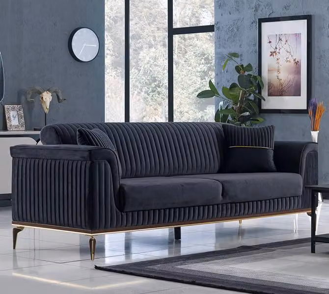 Sofa Dreisitzer Polstercouch Couch Sitzmöbel Polster Möbel Polstermöbel