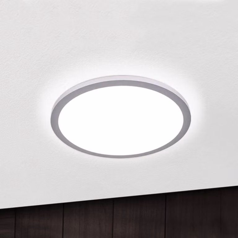 ORION Plafoniera a LED Aria, dimmerabile, Alluminio / Grigio / Zincato, Soggiorno / Sala da pranzo, Alluminio, Moderno, Plafoniera LED