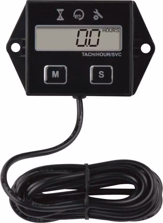 Tachimetri digitali e contagiri per tosaerba, scooter, moto da cross, trattori, generatori, compressori, motociclette e spazzaneve