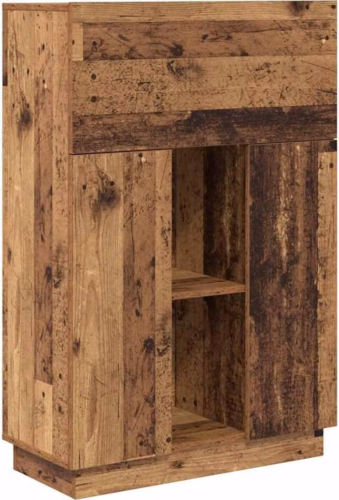 Scrivania con lo scaffale Legno vecchio 71,5 x 31,5 x 106,5 cm
