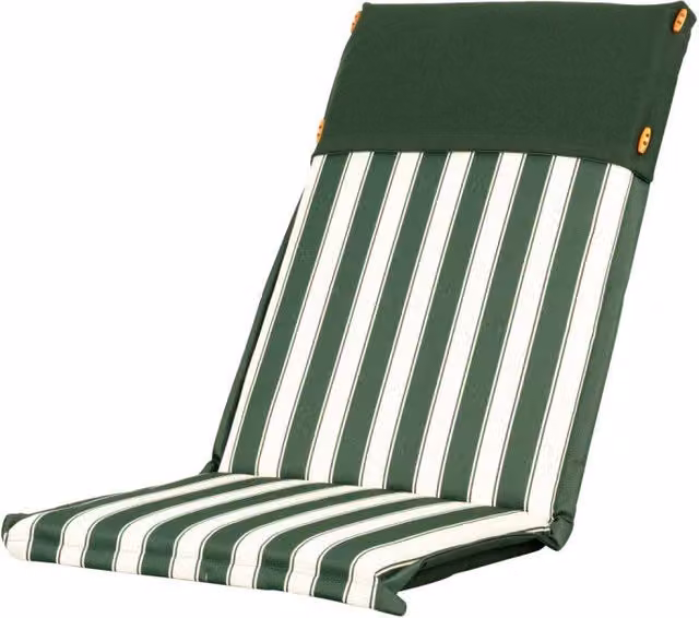 Set di 6 Cuscini Schienale Alto Riga Verde