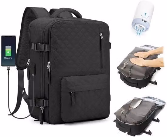 Borsa a vuoto per viaggio da donna, borsa a vuoto con sistema di vuoto per viaggi, borsa a vuoto per viaggi con pompa impermeabile