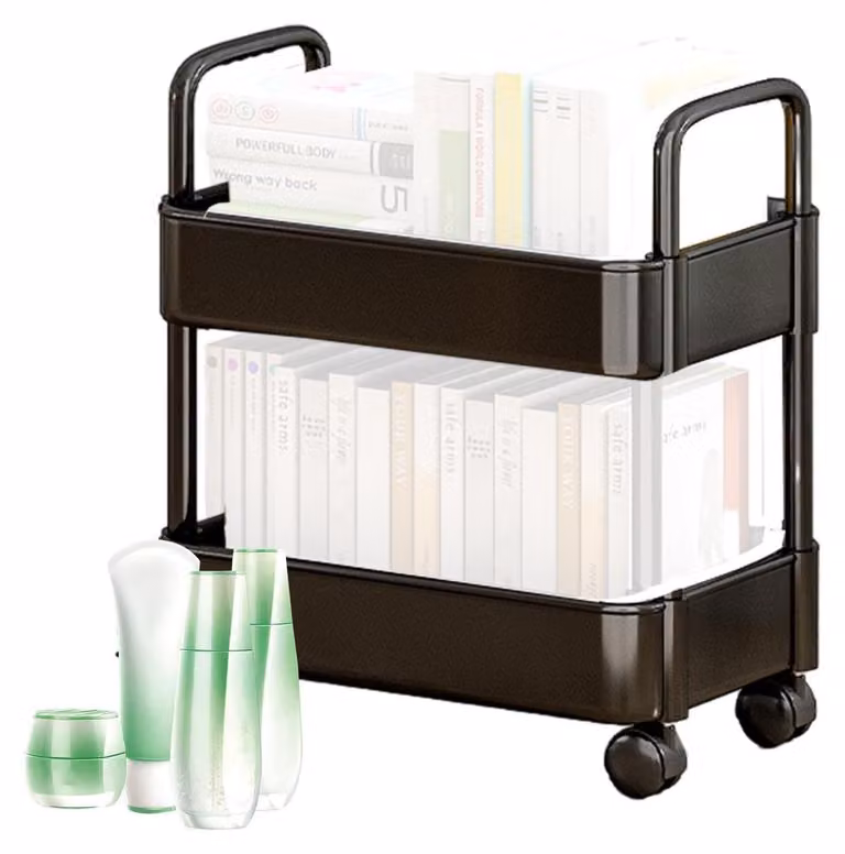 Carrello portattrezzi mobile a più livelli con ruote