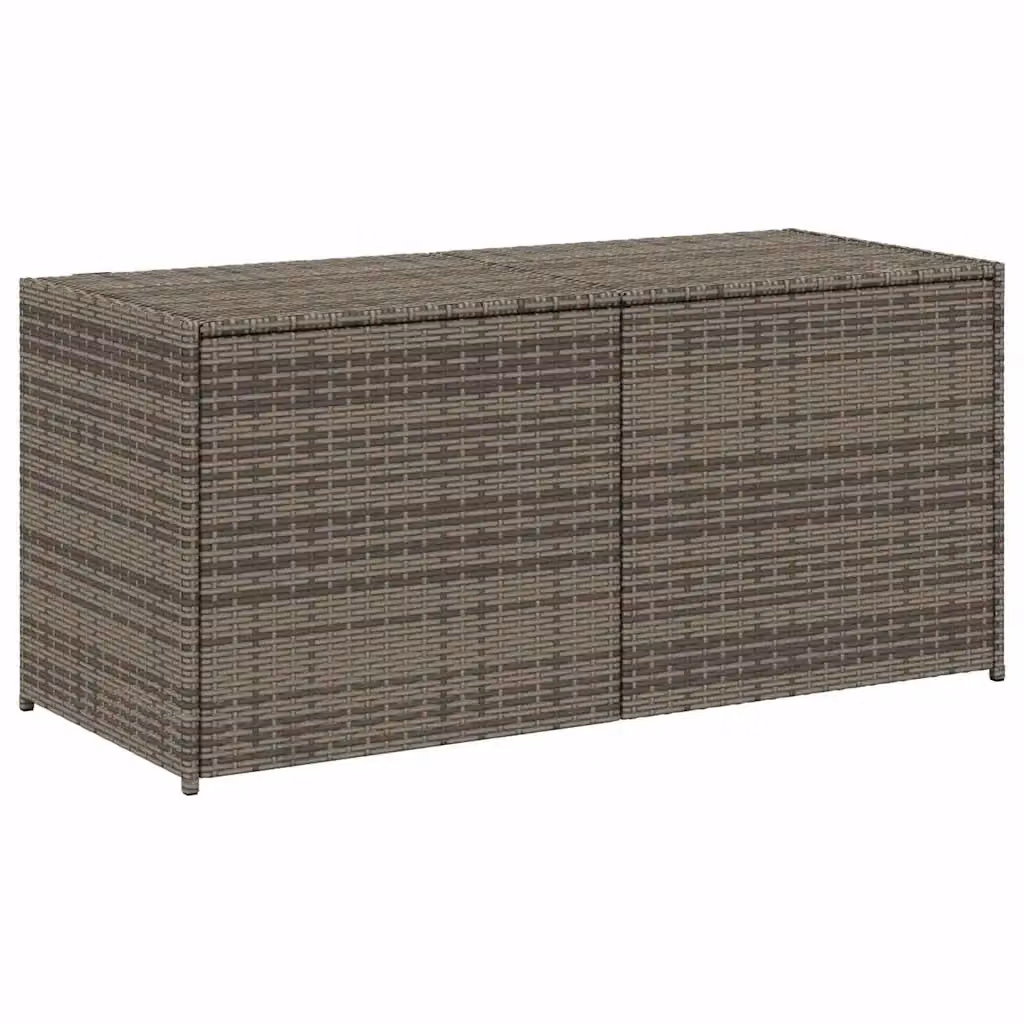Contenitore da giardino vidaXL in rattan grigio con struttura in metallo 283L L: 120 cm, P: 50 cm, H: 56 cm – 2