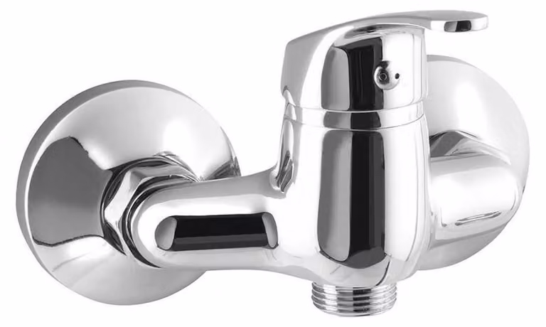 AQUALINE 35 rubinetto a parete 3/4", interasse 100 mm, senza bocca, cromo