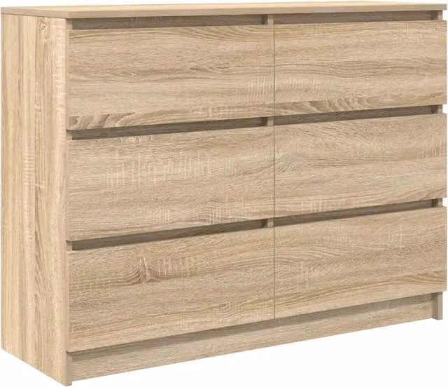 Credenza | Madia | Buffet da pranzo | Armadio da pranzo Rovere Sonoma 100x35x76 cm in Legno Multistrato