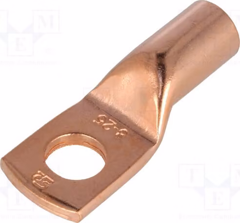 2 connettori a crimpare: connettore a tubo, morsetto M8, sezione 25 mm², lunghezza: 30,5 mm, codice prodotto: E11KM-0101010350