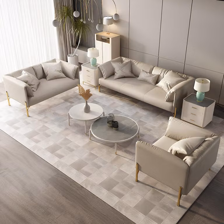 Sofagarnitur 321 Sitzer Set Design Sofas Polster Couchen Leder Relax Moderne