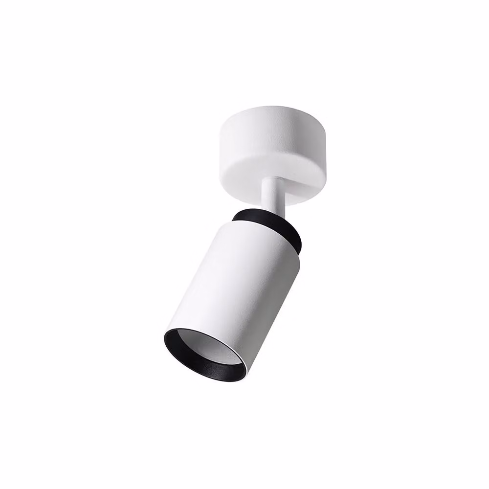 Plafonaio singolo Spot MALGA 1 DUO Barra IP20 GU10 220–240V bianco-nero EDO777864 EDO Solutions