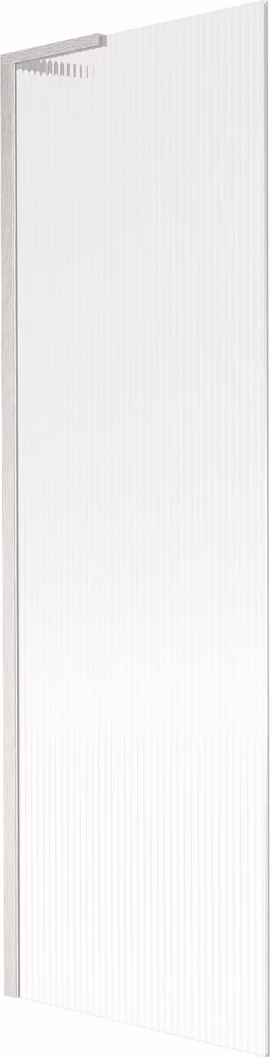 Mexen Next L paratia da bagno a 1 anta 60 x 150 cm, righe, nichel spazzolato - 895-060-000-03-09-97
