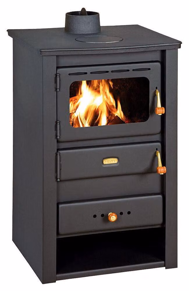 PRITY K22 CP, Stufa a legna indipendente con vetro, 10,4 kW, Classe A, Ø 130 mm