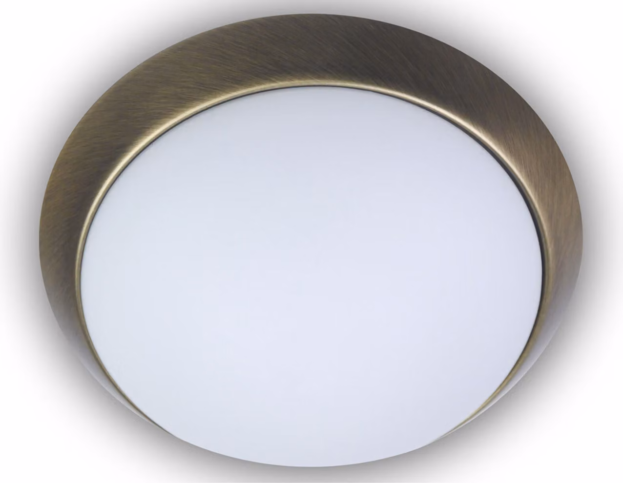 Lampada LED per soggiorno Lampada per sala da pranzo Luce LED rotonda Ø50cm Anello decorativo in ottone antico