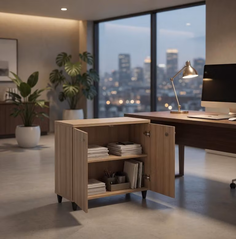 Armadio elegante con ante, ideale per ambienti funzionali