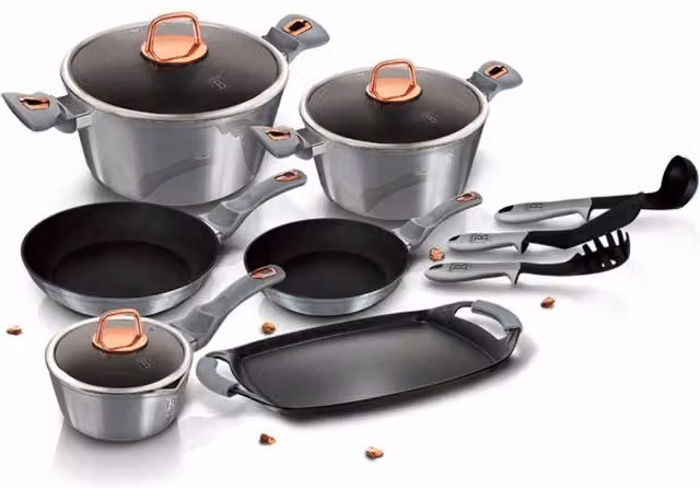 Berlinger haus BH-6021 Set di pentole in granito - Pentole e padelle antiaderenti