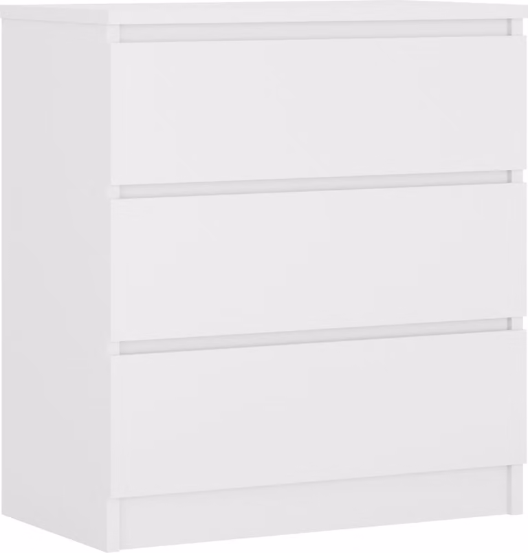 Comodino, 70 cm, bianco, 70 x 78 x 39 cm