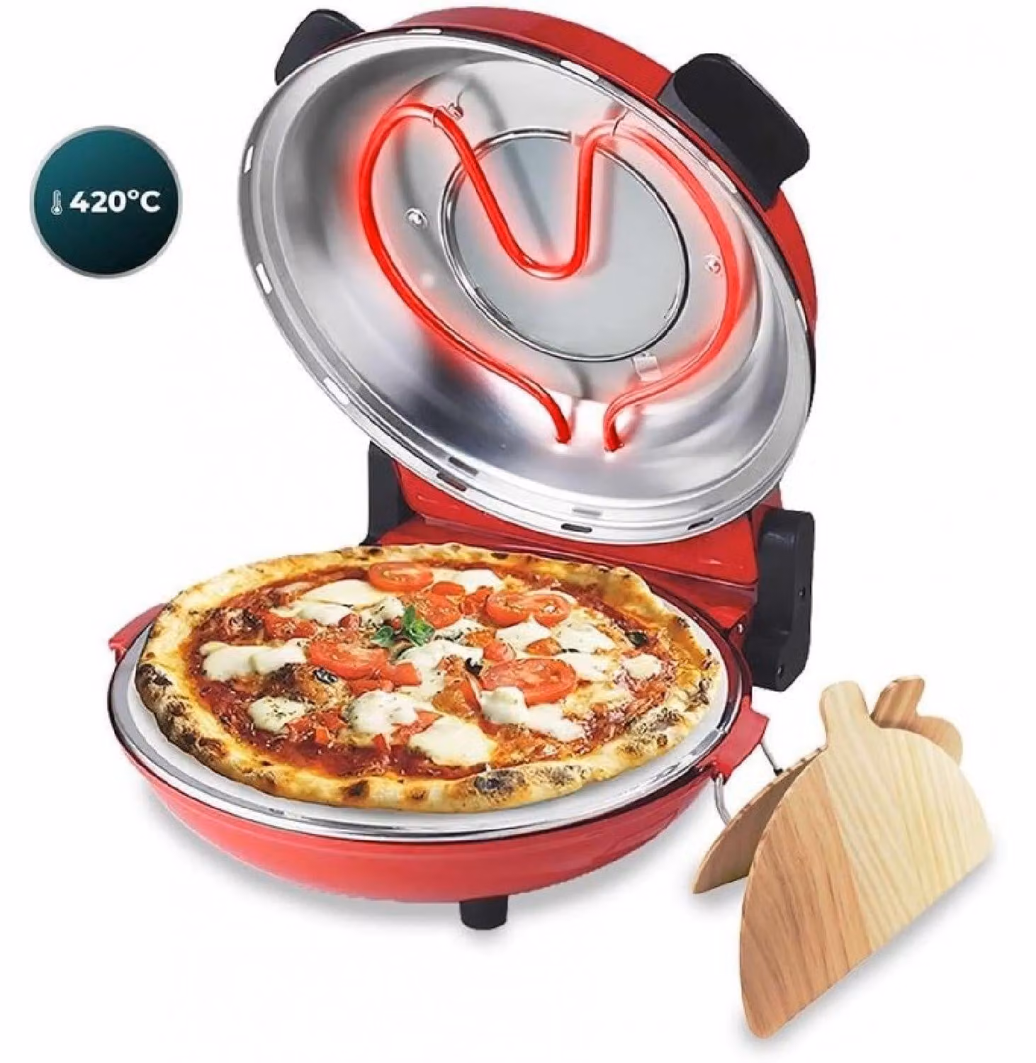Cecotec Forno grill elettrico per pizza Fun Pizza&Co Mamma Mia Vista