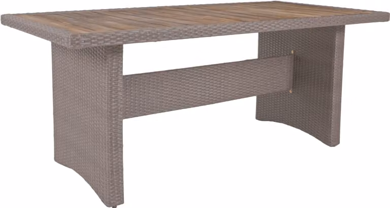 Gruppo tavolo Garden Pleasure BRAGA willow brown set di 7 mobili da giardino gruppo seduta