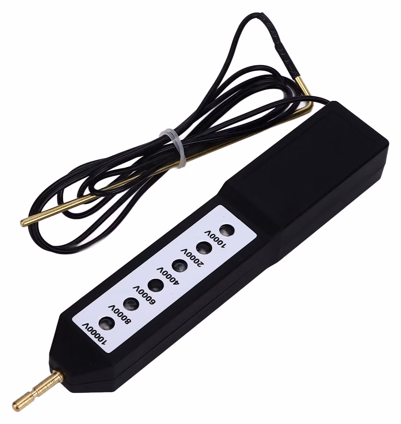 Tester per recinzioni elettrificate, misuratore di tensione impermeabile, 10 kV, strumento portatile con 6 indicatori luminosi, ideale per l'uso in agricoltura